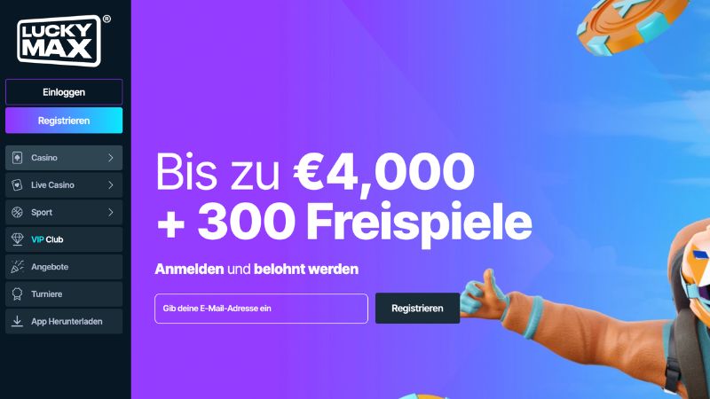 LuckyMax Casino Screenshot